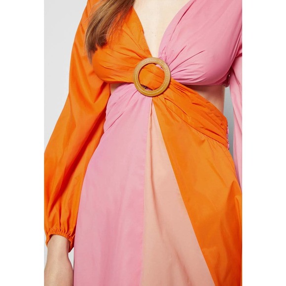 STAUD Orange and Pink Mini Dress - Picture 12 of 12